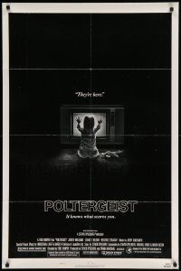 8g634 POLTERGEIST style B 1sh '82 Tobe Hooper & Steven Spielberg, the first real ghost story!