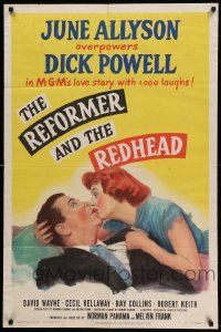 8g671 REFORMER & THE REDHEAD 1sh '50 June Allyson overpowers Dick Powell with 1000 laughs!