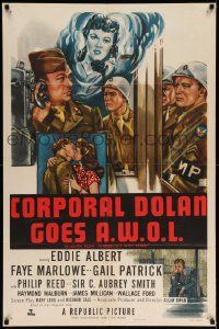 8g674 RENDEZVOUS WITH ANNIE 1sh R51 art of Eddie Albert, Marlowe, Corporal Dolan Goes A.W.O.L.!