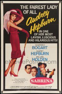 8g701 SABRINA 1sh R65 the fairest lady of all Audrey Hepburn, Humphrey Bogart, Holden, Wilder!