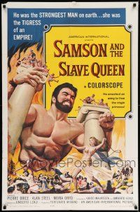 8g703 SAMSON & THE SLAVE QUEEN 1sh '64 Umberto Lenzi's Zorro contro Maciste, art of Ciani!