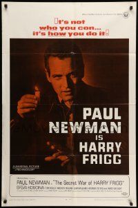 8g725 SECRET WAR OF HARRY FRIGG 1sh '68 Paul Newman in the title role, directed by Jack Smight!