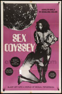 8g734 SEX ODYSSEY 1sh '70 blast off into a world of sexual perversion, wacky image!