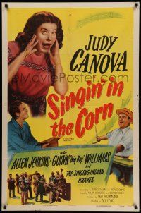 8g748 SINGIN' IN THE CORN 1sh R53 Judy Canova hits the crackpot jackpot of music & fun!