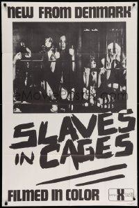 8g759 SLAVES IN CAGES 1sh '74 Leif Betheas, Annelise Detts, new from Denmark, The Captives!