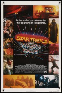 8g787 STAR TREK II 1sh '82 The Wrath of Khan, Leonard Nimoy, William Shatner, sci-fi sequel!