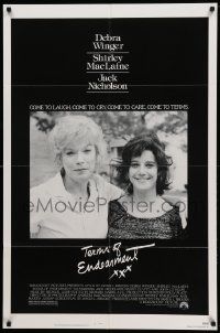 8g842 TERMS OF ENDEARMENT 1sh '83 Shirley MacLaine & Debra Winger, Jack Nicholson!