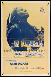 8g874 TOUCH OF SWEDEN 1sh '71 sexiest Swedish Uschi Digard loves it, Pastries!