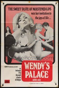 8g937 WENDY'S PALACE 1sh '70s sweet moistened lips was her invitation to the joys of life!