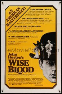 8g965 WISE BLOOD 1sh '79 John Huston, Brad Dourif, Ned Beatty, Harry Dean Stanton!