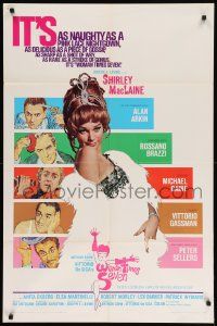 8g971 WOMAN TIMES SEVEN 1sh '67 sexy Shirley MacLaine is as naughty as a pink lace nightgown!