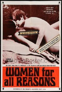 8g973 WOMEN FOR ALL REASONS 1sh '69 1st film to penetrate island of Grecian orgies from the past!