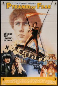 8g993 YOUNG SHERLOCK HOLMES int'l 1sh '85 Spielberg, Nicholas Rowe, different white credits design!