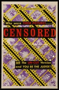 8h446 CENSORED pressbook '65 Barry Mahon, see the UN-CUT version & YOU be the judge!