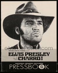 8h448 CHARRO pressbook '69 a different Elvis Presley, on his neck he wore the brand of a killer!