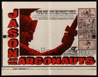 8h576 JASON & THE ARGONAUTS pressbook '62 special fx by Ray Harryhausen, cool art of colossus!