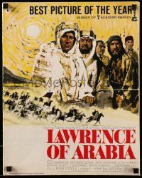 8h603 LAWRENCE OF ARABIA pressbook '63 David Lean classic Oscar winner starring Peter O'Toole!