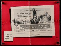 8h605 LEFT HAND OF GOD pressbook '55 art of priest Humphrey Bogart with gun + sexy Gene Tierney!