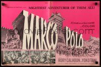 8h635 MARCO POLO pressbook '62 Rory Calhoun as the mightiest adventurer of them all, cool art!