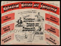 8h733 RAINBOW 'ROUND MY SHOULDER pressbook '52 up-in-the-clouds fun, out-of-this-world musical!
