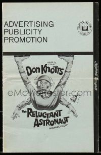 8h745 RELUCTANT ASTRONAUT pressbook '67 wacky Don Knotts in the maddest mixup in space history!