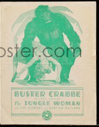 8h669 NABONGA English pressbook '44 gorilla Crash Corring holding Julie London, Buster Crabbe!