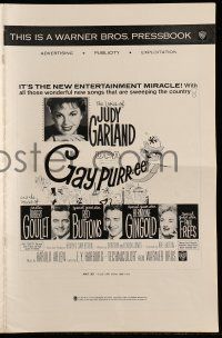 8h515 GAY PURR-EE pressbook '62 Judy Garland, Robert Goulet, Red Buttons, cartoon cats!