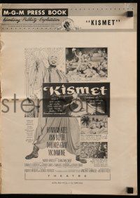 8h594 KISMET pressbook '56 Howard Keel, Ann Blyth, ecstasy of song, spectacle & love!