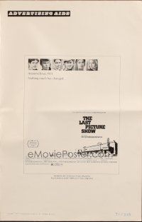 8h600 LAST PICTURE SHOW pressbook '71 Peter Bogdanovich, Jeff Bridges, Ellen Burstyn, Tim Bottoms