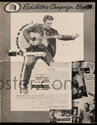 8h616 LOVE ME TENDER pressbook '56 1st Elvis Presley, great images with Debra Paget & with guitar!