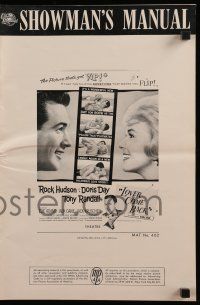 8h618 LOVER COME BACK pressbook '61 Rock Hudson, Doris Day, Tony Randall, Edie Adams!