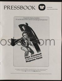 8h625 MAGNUM FORCE pressbook '73 Clint Eastwood is Dirty Harry pointing his huge gun!