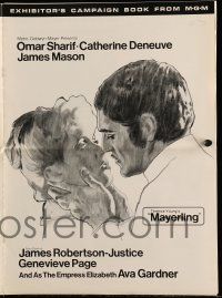 8h639 MAYERLING pressbook '69 no woman could satisfy Omar Sharif until Catherine Deneuve!