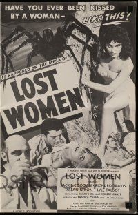 8h645 MESA OF LOST WOMEN pressbook '52 grown up Jackie Coogan vs super women who kissed & killed!