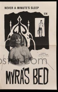 8h665 MYRA'S BED pressbook '67 Patricia Moore in the title role!