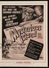 8h667 MYSTERIOUS ISLAND pressbook '51 science fiction sci-fi serial from Jules Verne novel!