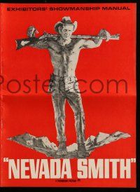 8h671 NEVADA SMITH pressbook '66 Steve McQueen drank & killed & loved & never forgot how to hate!