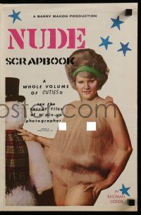 8h680 NUDE SCRAPBOOK pressbook '64 Barry Mahon, see the secret files of a pin-up photographer!