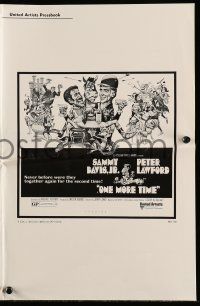 8h687 ONE MORE TIME pressbook '70 Jack Davis art of Sammy Davis & Peter Lawford as Salt & Pepper!
