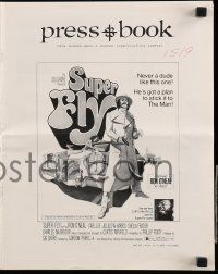 8h801 SUPER FLY pressbook '72 bad dude Ron O'Neal has a plan to stick it to The Man!