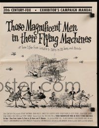 8h820 THOSE MAGNIFICENT MEN IN THEIR FLYING MACHINES pressbook '65 great wacky early airplanes!