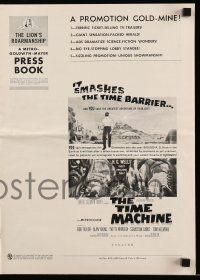 8h826 TIME MACHINE pressbook '60 H.G. Wells, George Pal, great sci-fi images & art!
