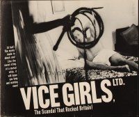 8h846 VICE GIRLS, LTD. pressbook '64 like the sweet sting of a whip it'll leave you wanting more!