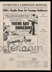 8h876 YOUNG & DANGEROUS/ROCKABILLY BABY pressbook '57 We're not BAD they say we're....