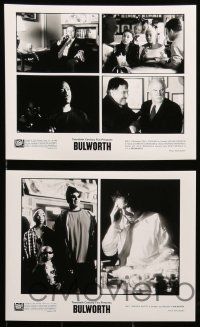 8h187 BULWORTH presskit w/ 10 stills '98 directed by Warren Beatty, cool political artwork cover!