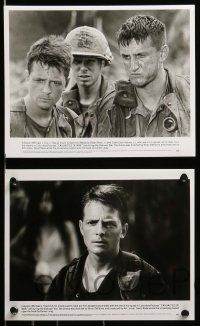 8h088 CASUALTIES OF WAR presskit w/ 13 stills '89 Michael J. Fox, Sean Penn, Brian De Palma!