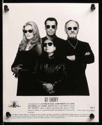 8h075 GET SHORTY presskit w/ 14 stills '95 John Travolta, Danny DeVito, Gene Hackman, Rene Russo!