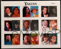 8h267 TARZAN presskit w/ 9 stills '99 Disney jungle cartoon, from Edgar Rice Burroughs story!