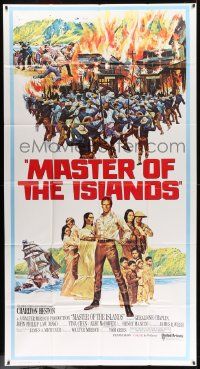 8j333 HAWAIIANS int'l 3sh '70 James A. Michener epic novel, Master of the Islands, art by Pfieffer!