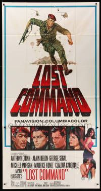 8j376 LOST COMMAND 3sh '66 Howard Terpning art of commando Anthony Quinn in Algeria!